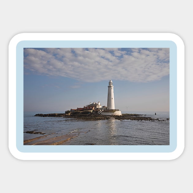 St Mary's Island under bright March sunshine Sticker by Violaman